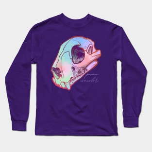 Mountain Lion Pastel Skull Long Sleeve T-Shirt